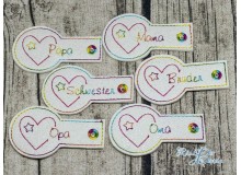 Stickdatei - Anhänger Sternenkind Herz